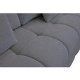 BOXSPRINGSOFA in Chenille Grau  - Schwarz/Grau, MODERN, Kunststoff/Textil (210/72/105cm) - Cantus