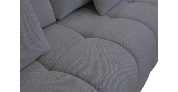 BOXSPRINGSOFA in Chenille Grau  - Schwarz/Grau, MODERN, Kunststoff/Textil (210/72/105cm) - Cantus