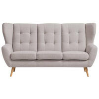 TROJMIESTNA POHOVKA, drevo, textil, kompozitné drevo, béžová - farba duba/béžová, Design, drevo/kompozitné drevo (193/102/90cm) - Niels Andersson