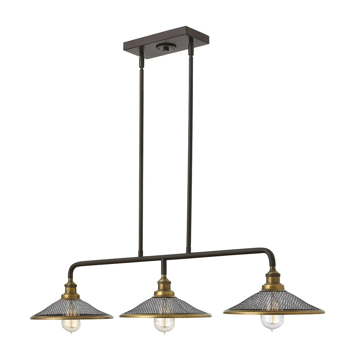HÄNGELEUCHTE Rigby 101.6/25,4/17,8 cm   - Bronzefarben, Basics, Metall (101.6/25,4/17,8cm) - Elstead Lighting
