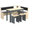 ECKBANKGRUPPE Holzwerkstoff Anthrazit  - Anthrazit, Modern, Holzwerkstoff (153/115cm) - MID.YOU