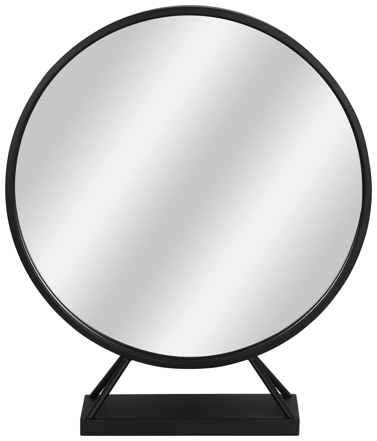 SCHMINKSPIEGEL 50/59,5/12,5 cm  - Klar/Schwarz, Basics, Glas/Metall (50/59,5/12,5cm) - Boxxx