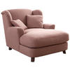XXL-SESSEL - Dunkelbraun/Altrosa, MODERN, Textil (109/104/145cm) - Sit & More