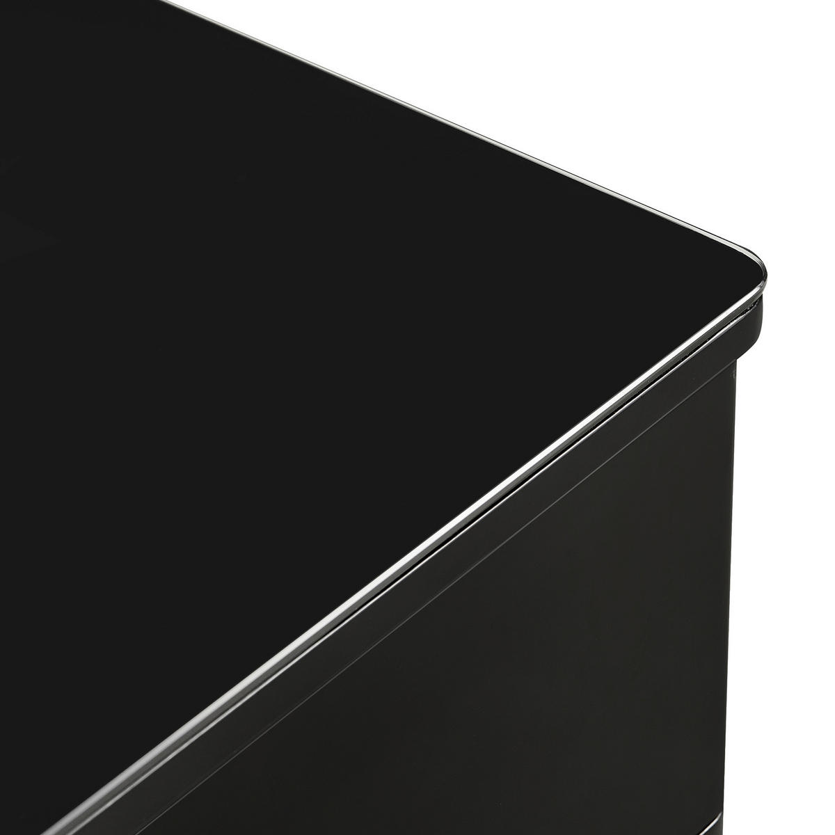 KLUBSKA MIZA, 70/40,5-65,5/60 cm črna  - črna, Design, kovina (70/40,5-65,5/60cm) - Livetastic
