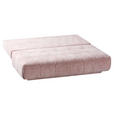 SCHLAFSOFA  in Flachgewebe Rosa  - Schwarz/Rosa, Design, Kunststoff/Textil (206/94/106cm) - Novel
