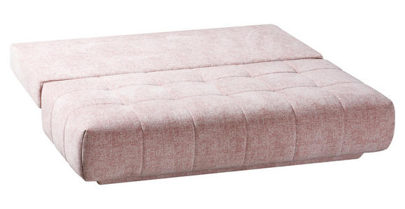 SCHLAFSOFA  in Flachgewebe Rosa  - Schwarz/Rosa, Design, Kunststoff/Textil (206/94/106cm) - Novel