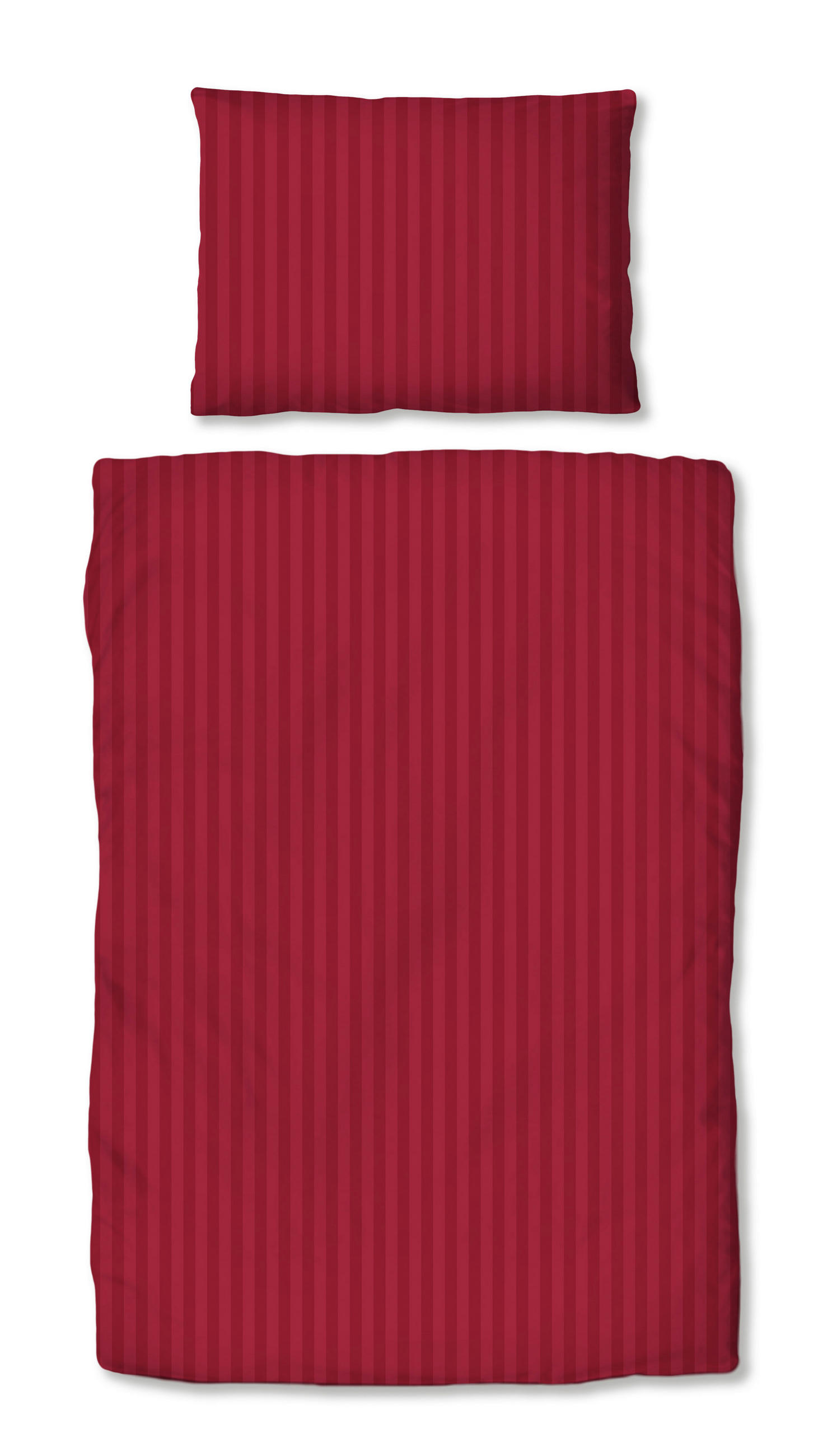 BETTWÄSCHE 2-teilig Damast 140/200 cm  - Weinrot, KONVENTIONELL, Textil (140/200cm) - Dieter Knoll
