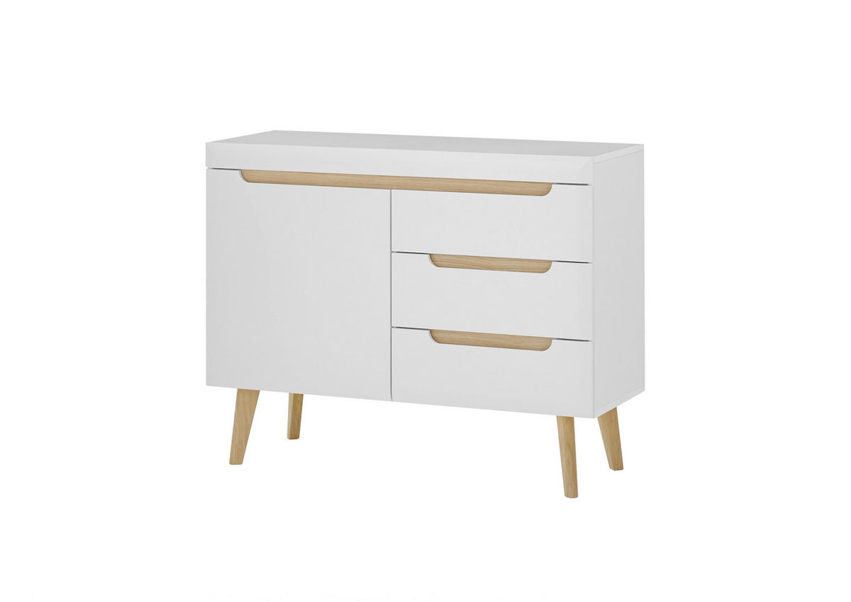 SIDEBOARD  in 107/83/40 cm  - Eichefarben/Weiß, Design, Holzwerkstoff (107/83/40cm) - MID.YOU