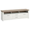 LOWBOARD  in 199,7/62,6/51,2 cm  - Eichefarben/Weiß, Design, Holzwerkstoff/Metall (199,7/62,6/51,2cm) - SetOne by Musterring
