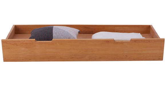 BETTSCHUBKASTEN Buchefarben  - Buchefarben, LIFESTYLE, Holz (145/23,5/77cm) - Linea Natura
