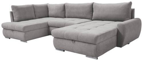 ECKSOFA Fango Velours  - Chromfarben/Fango, Design, Kunststoff/Textil (173/322/174cm) - Livetastic
