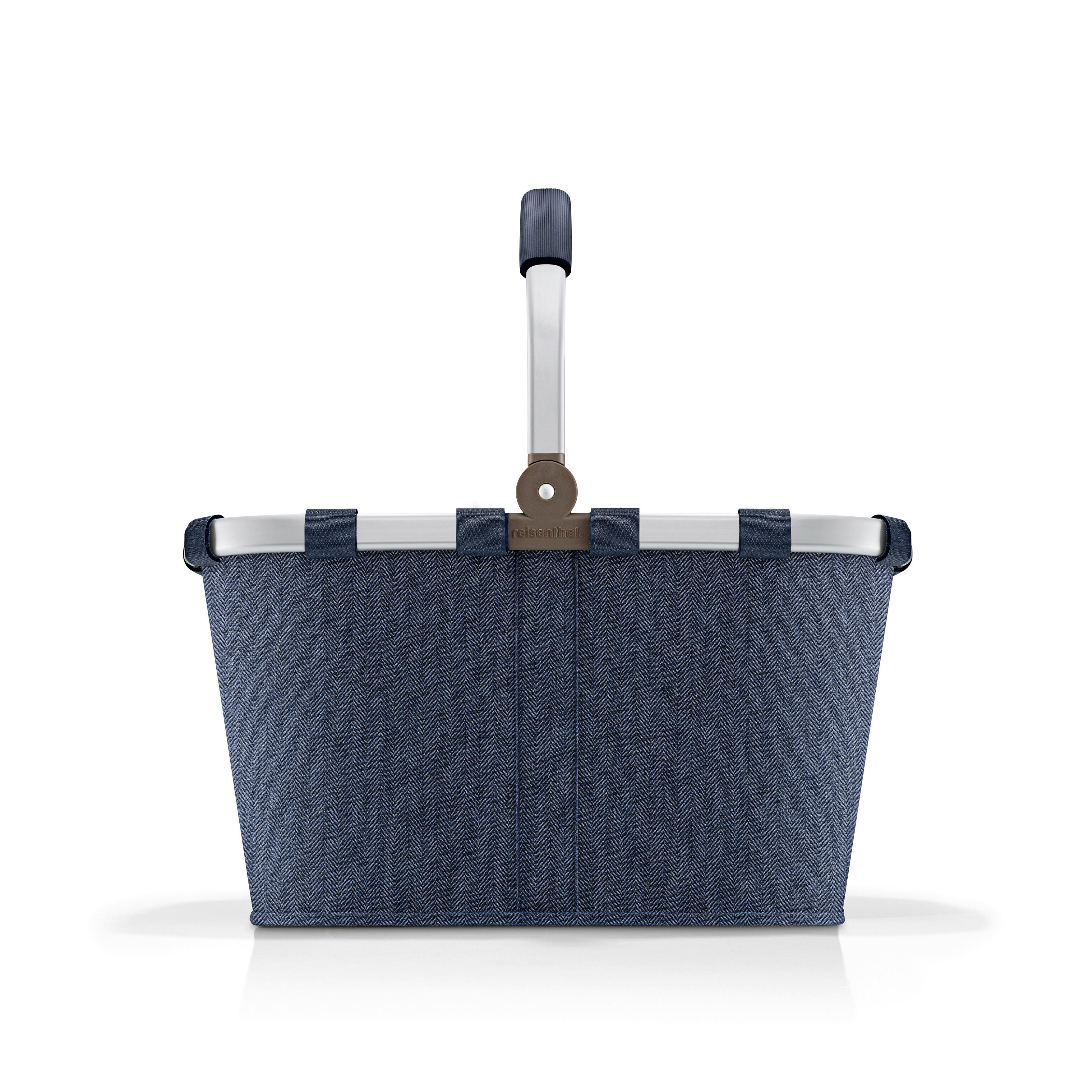 EINKAUFSKORB Rhombus Dark Blue 22 L  - Schwarz/Dunkelblau, Basics, Textil (49/29/28cm) - Reisenthel
