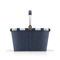 EINKAUFSKORB Rhombus Dark Blue 22 L  - Schwarz/Dunkelblau, Basics, Textil (49/29/28cm) - Reisenthel