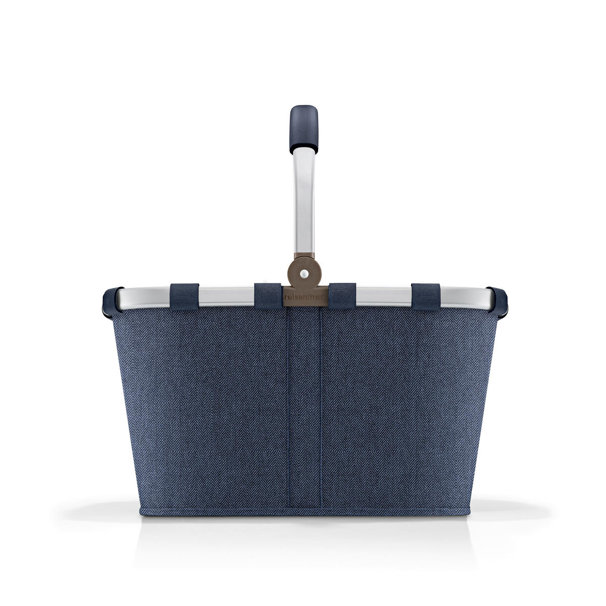 EINKAUFSKORB Rhombus Dark Blue 22 L  - Schwarz/Dunkelblau, Basics, Textil (49/29/28cm) - Reisenthel