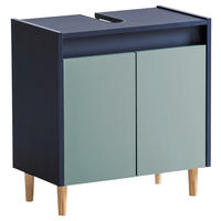 WASCHBECKENUNTERSCHRANK 56,9/60,1/33,0 cm  - Eschefarben/Dunkelblau, MODERN, Holz/Holzwerkstoff (56,9/60,1/33,0cm) - MID.YOU