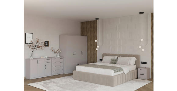 KOMMODE  in 72/84/36 cm  - Kaschmir/Schwarz, Basics, Holzwerkstoff/Kunststoff (72/84/36cm) - Xora