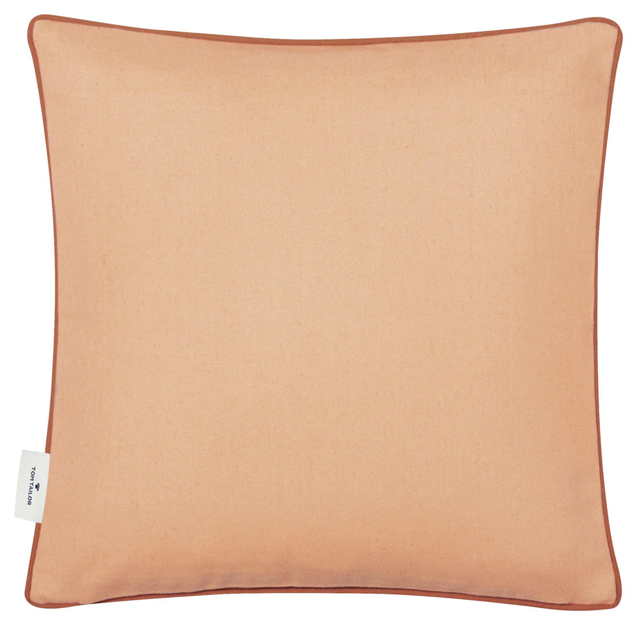 KUDDFODRAL Dove Signature 40/40 cm  - orange/korall, Klassisk, textil (40/40cm) - Tom Tailor
