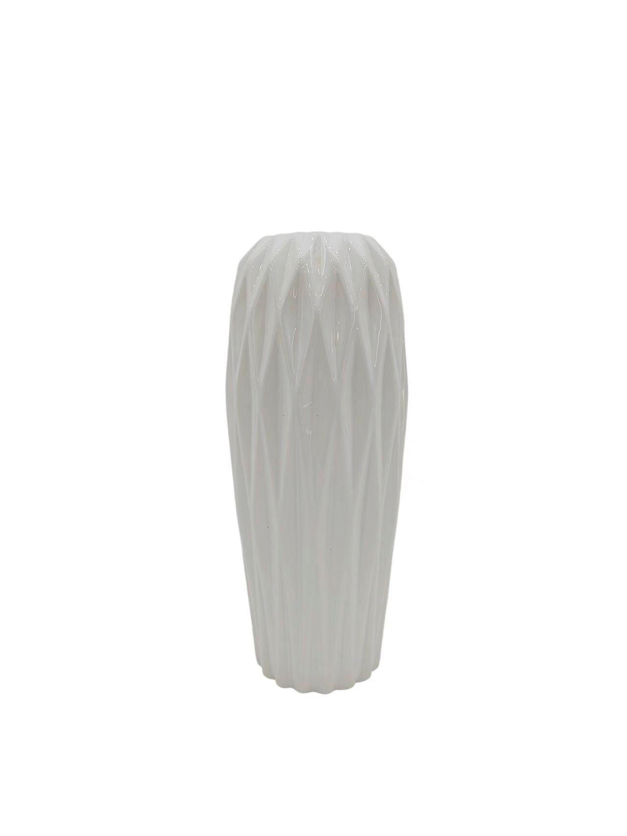 VÁZA  - fehér, Basics, kerámia (13.7/33.3cm)
