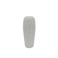 VÁZA  - fehér, Basics, kerámia (13.7/33.3cm)