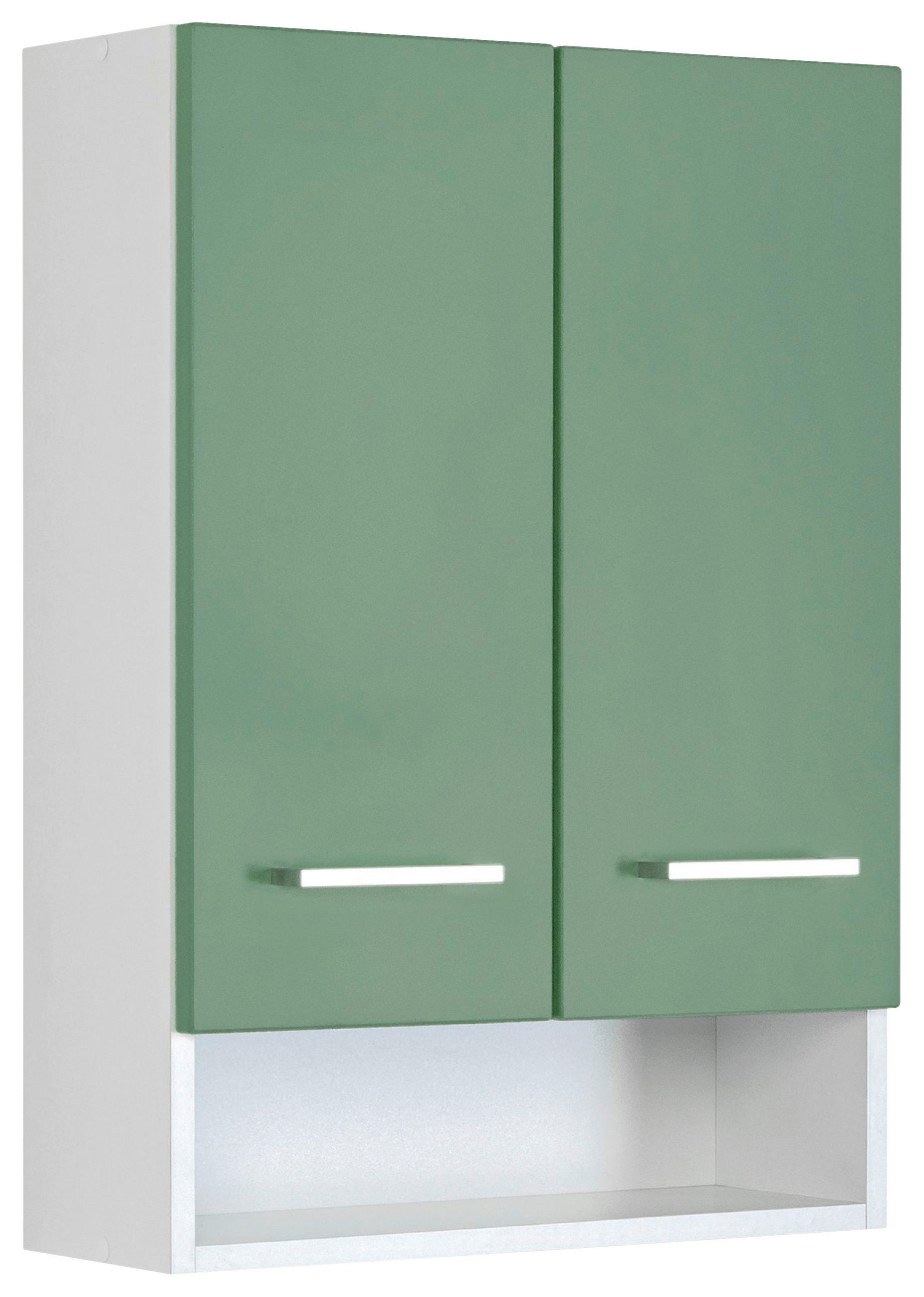 HÄNGESCHRANK 50/71/20 cm  - Weiss/Silberfarben, Modern, Holzwerkstoff/Metall (50/71/20cm) - Held