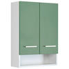 HÄNGESCHRANK 50/71/20 cm  - Weiss/Silberfarben, Modern, Holzwerkstoff/Metall (50/71/20cm) - Held