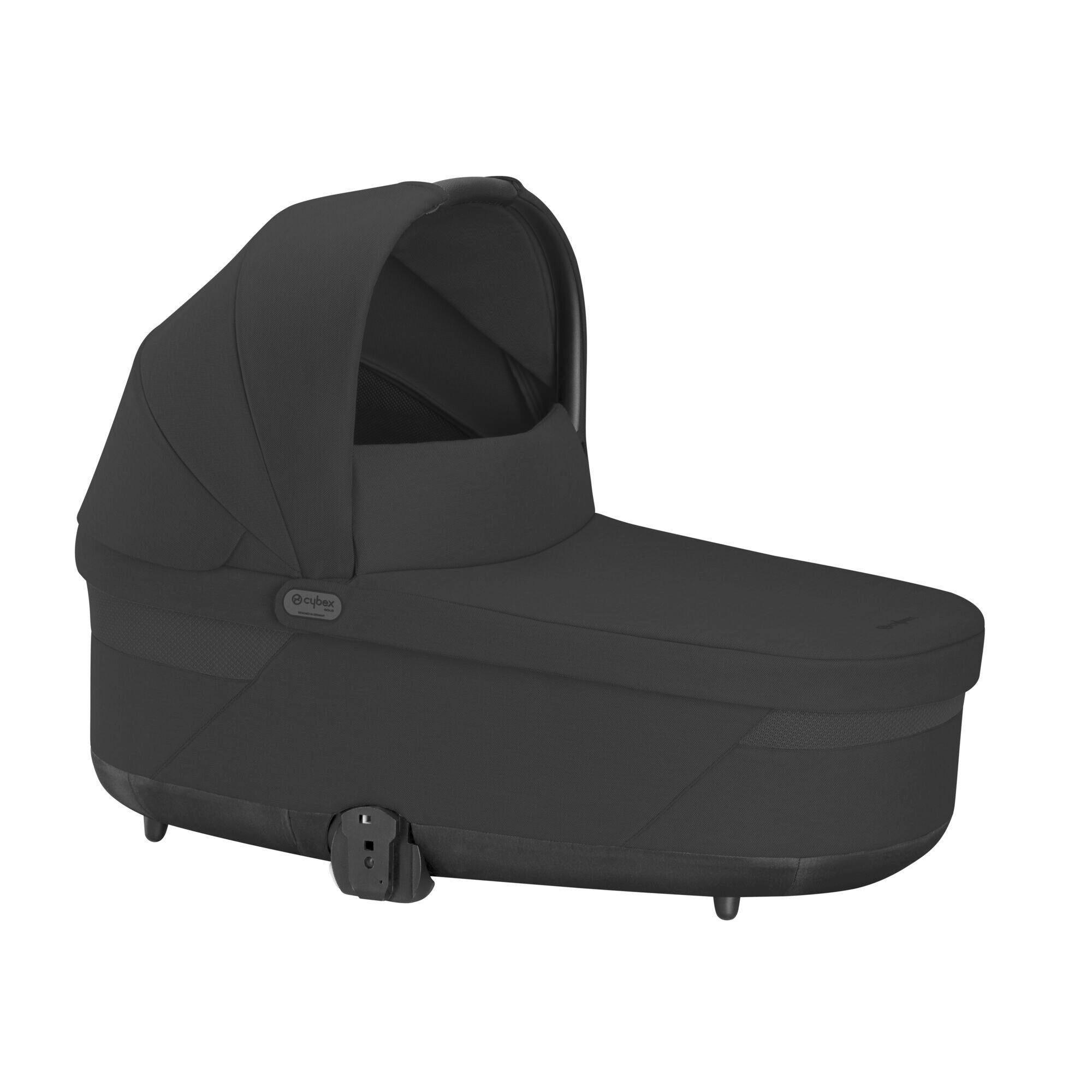 LIEGEWANNE COT S LUX  - Schwarz, Basics, Kunststoff/Textil (88,5/45/22,3cm) - cybex GOLD