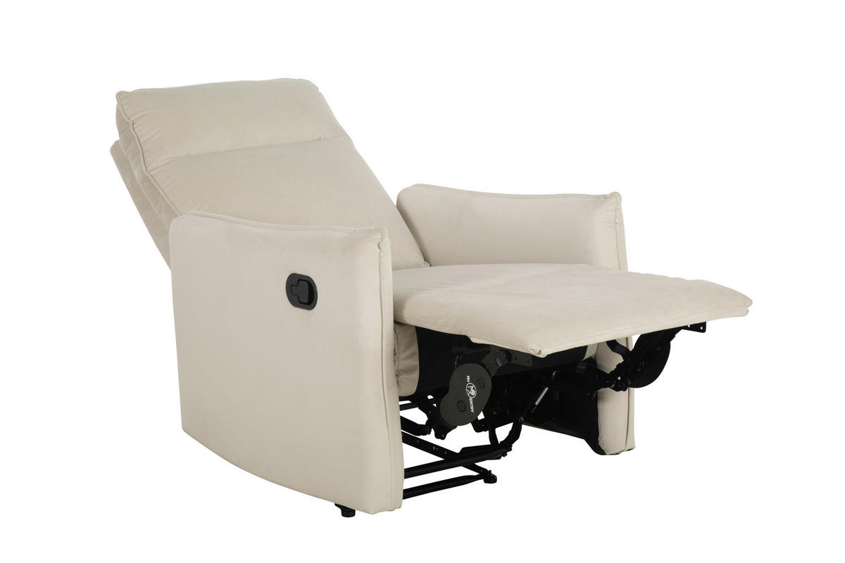 SITZGARNITUR in Samt Beige  - Beige, Konventionell, Textil/Metall (72/102/85.5cm) - P & B