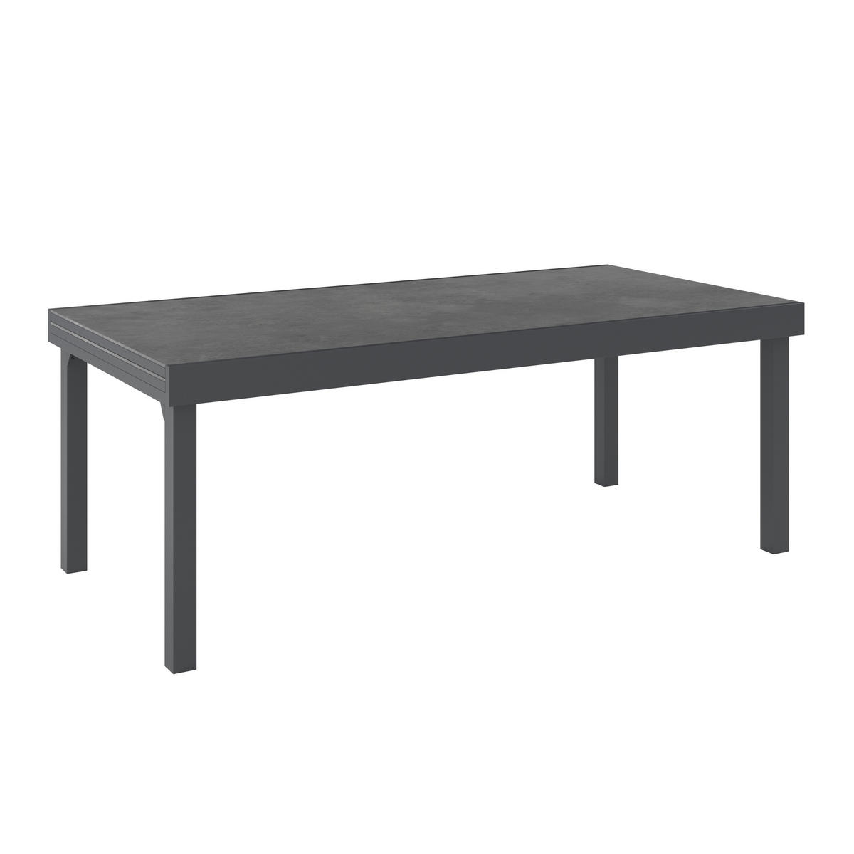 VRTNA MIZA kovina, umetna masa antracit  - antracit, Moderno, kovina/umetna masa (200/320/75/100cm) - Ambia Garden