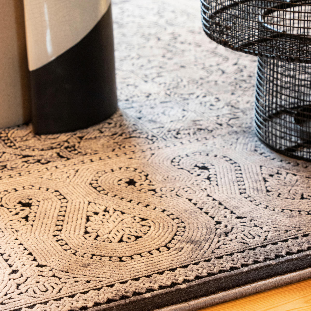 WEBTEPPICH 80/150 cm My Eden of Obsession  - Schwarz/Grau, Design, Textil (80/150cm)