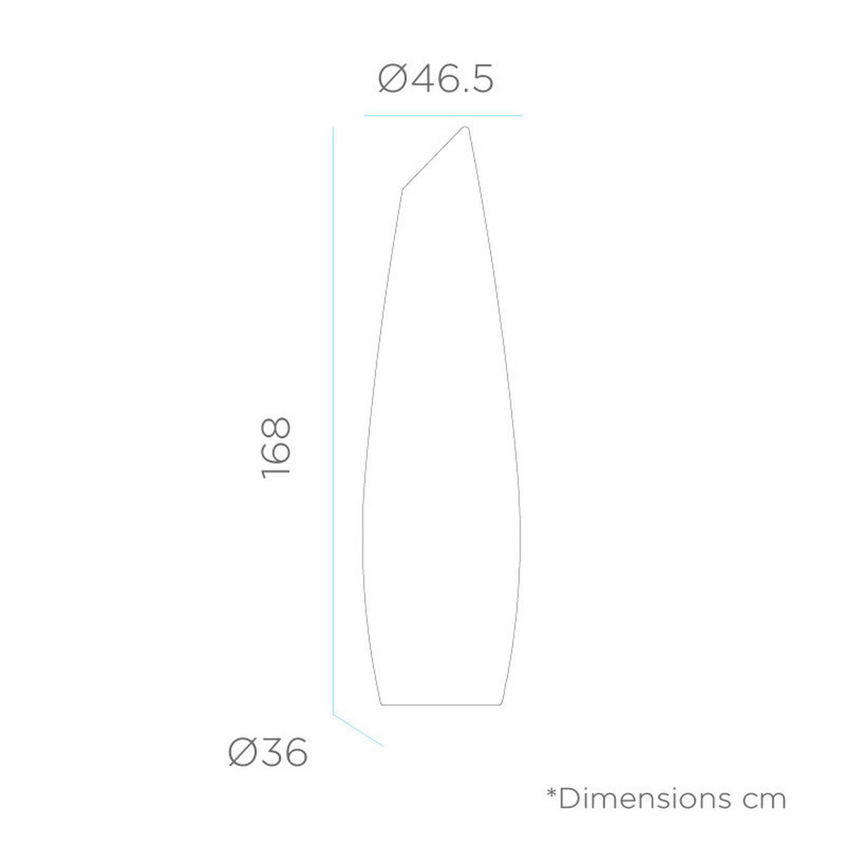 LED-STEHLEUCHTE Fredo 46.5/170/46.5 cm   - Weiß, Design, Kunststoff (46.5/170/46.5cm) - Newgarden