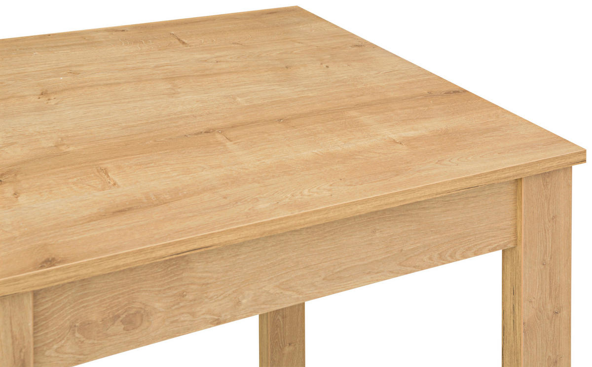 MASĂ din material pe bază de lemn   - culoare lemn stejar, Modern, material pe bază de lemn (69/76/69cm) - Carryhome