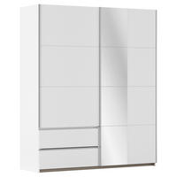 SCHWEBETÜRENSCHRANK in Weiss  - Weiss/Alufarben, Modern, Holzwerkstoff (175/210/59cm) - Rauch Möbel