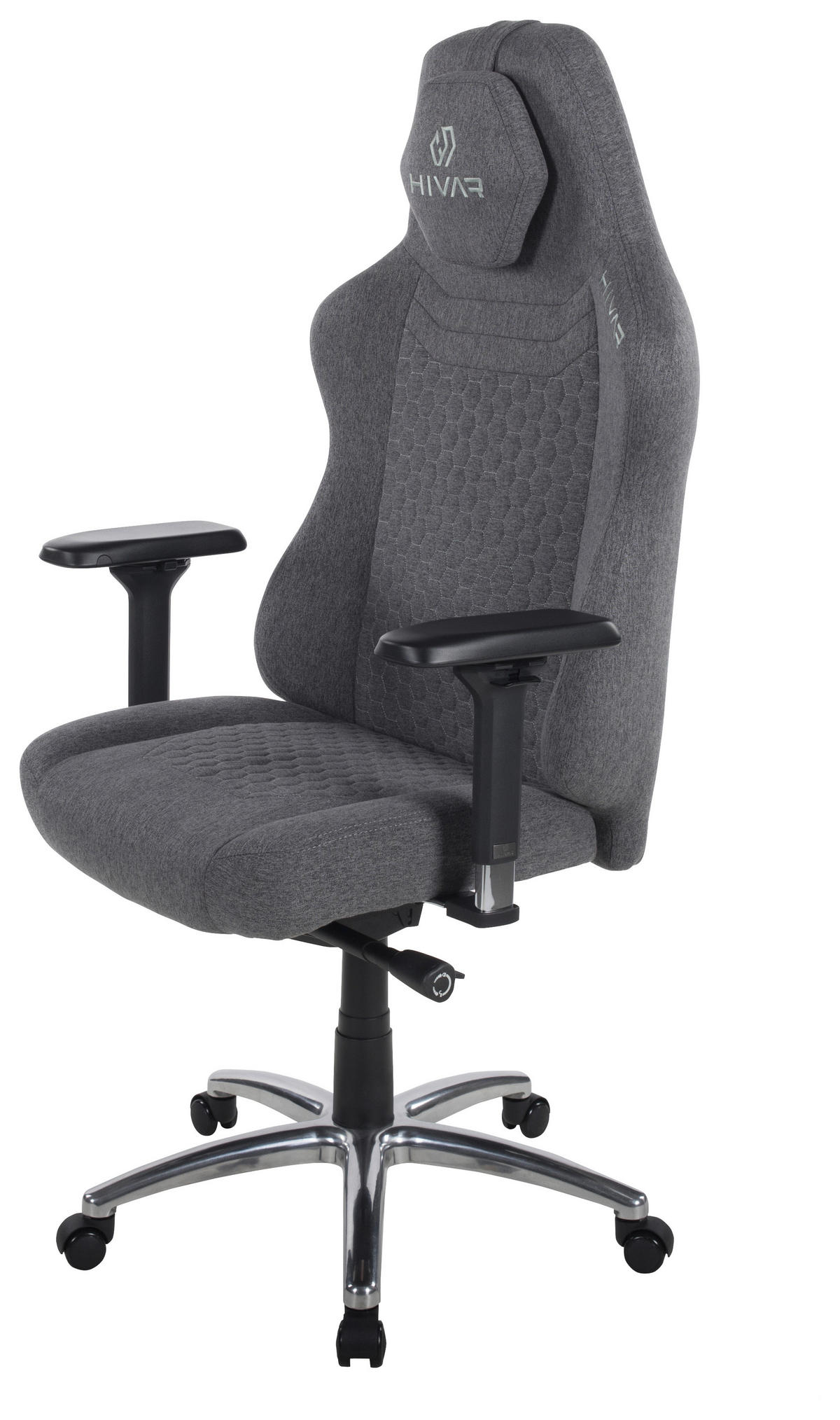 ORBICAL XL Nebulon Silver Silberfarben, Anthrazit, Grau Metall, Textil   - Anthrazit/Silberfarben, LIFESTYLE, Textil/Metall (81/147/72cm) - HIVAR