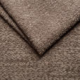 HOCKER in Textil Taupe  - Taupe/Schwarz, KONVENTIONELL, Textil/Metall (99/46/77cm) - Carryhome