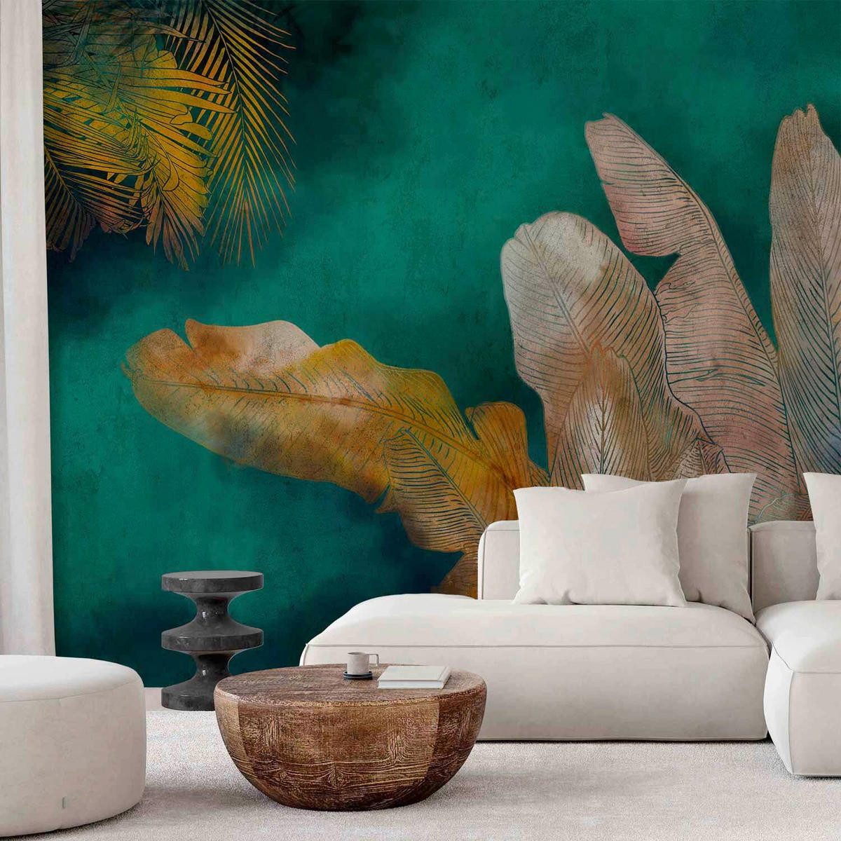 FOTOTAPETE  - Cognac/Beige, LIFESTYLE, Textil (400/280cm) - artgeist