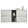 SCHUHSCHRANK VOLEO RENO  in 170/81/41 cm  - Kaschmir/Graphitfarben, Design, Holzwerkstoff (170/81/41cm) - Voleo