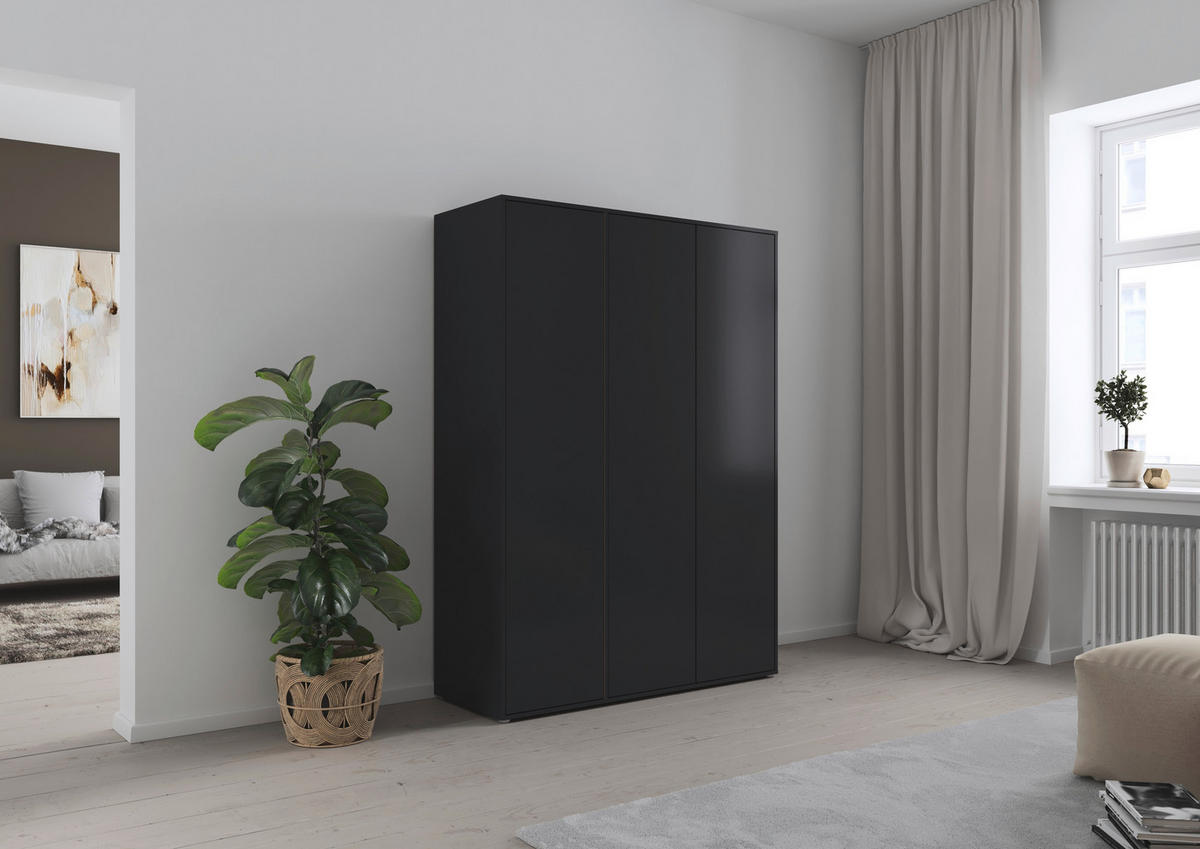 DREHTÜRENSCHRANK in Grau  - Grau, Modern, Holzwerkstoff (140/194/53cm) - Rauch Möbel