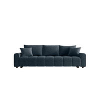 SCHLAFSOFA OLIVIER in Struktur Dunkelgrau  - Dunkelgrau/Schwarz, MODERN, Kunststoff/Textil (236/90/100cm) - MID.YOU