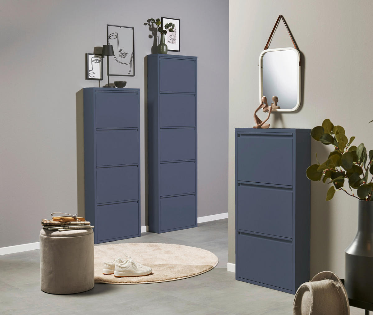 SCHUHKIPPER  in 51/170/16 cm  - Blau, MODERN, Metall (51/170/16cm) - Boxxx