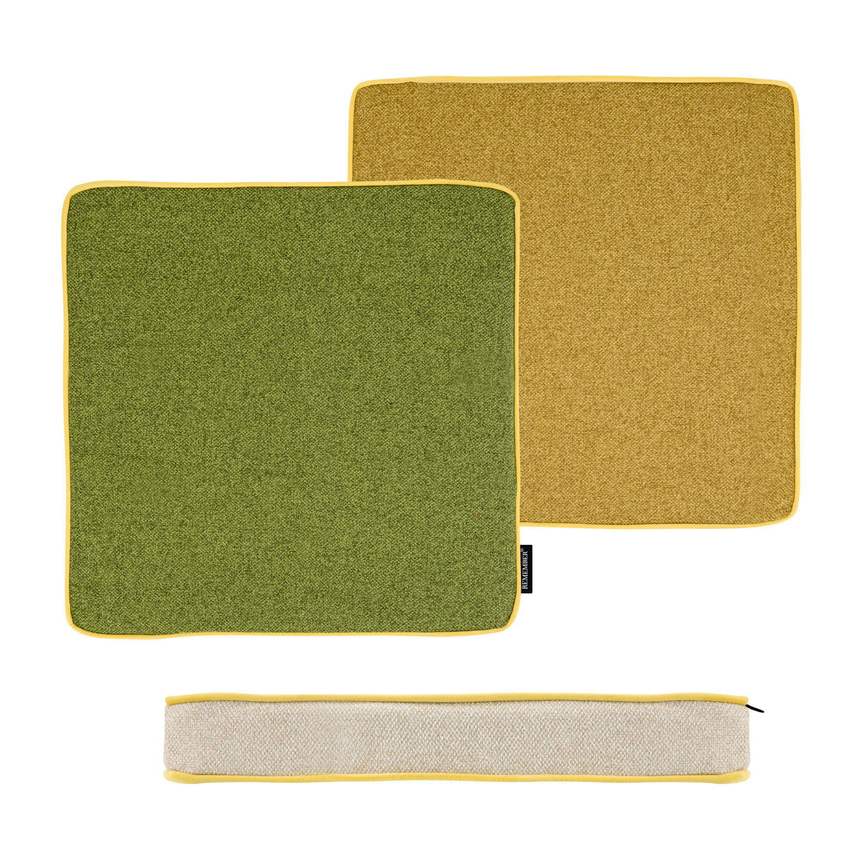 SITZKISSEN 40/40/5 cm  - Khaki/Beige, Basics, Textil (40/40/5cm)