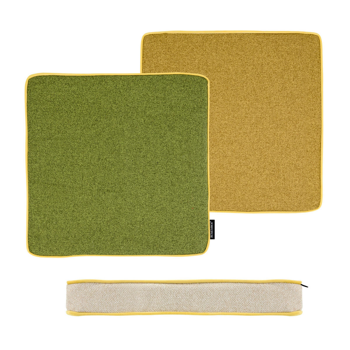SITZKISSEN 40/40/5 cm  - Khaki/Beige, Basics, Textil (40/40/5cm)