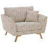 SESSEL in Webstoff Creme  - Eichefarben/Creme, KONVENTIONELL, Holz/Textil (115/86/93cm) - SetOne by Musterring