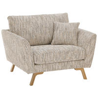 SESSEL in Webstoff Creme  - Eichefarben/Creme, KONVENTIONELL, Holz/Textil (115/86/93cm) - SetOne by Musterring