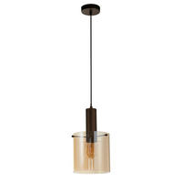 HÄNGLAMPA Sweden 20/35-120/20 cm  - bärnstensfärgad, Modern, metall/glas (20/35-120/20cm)