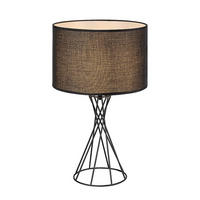 NAMIZNA SVETILKA  NIVRA  30/50 cm           - črna, Basics, kovina/tekstil (30/50cm)