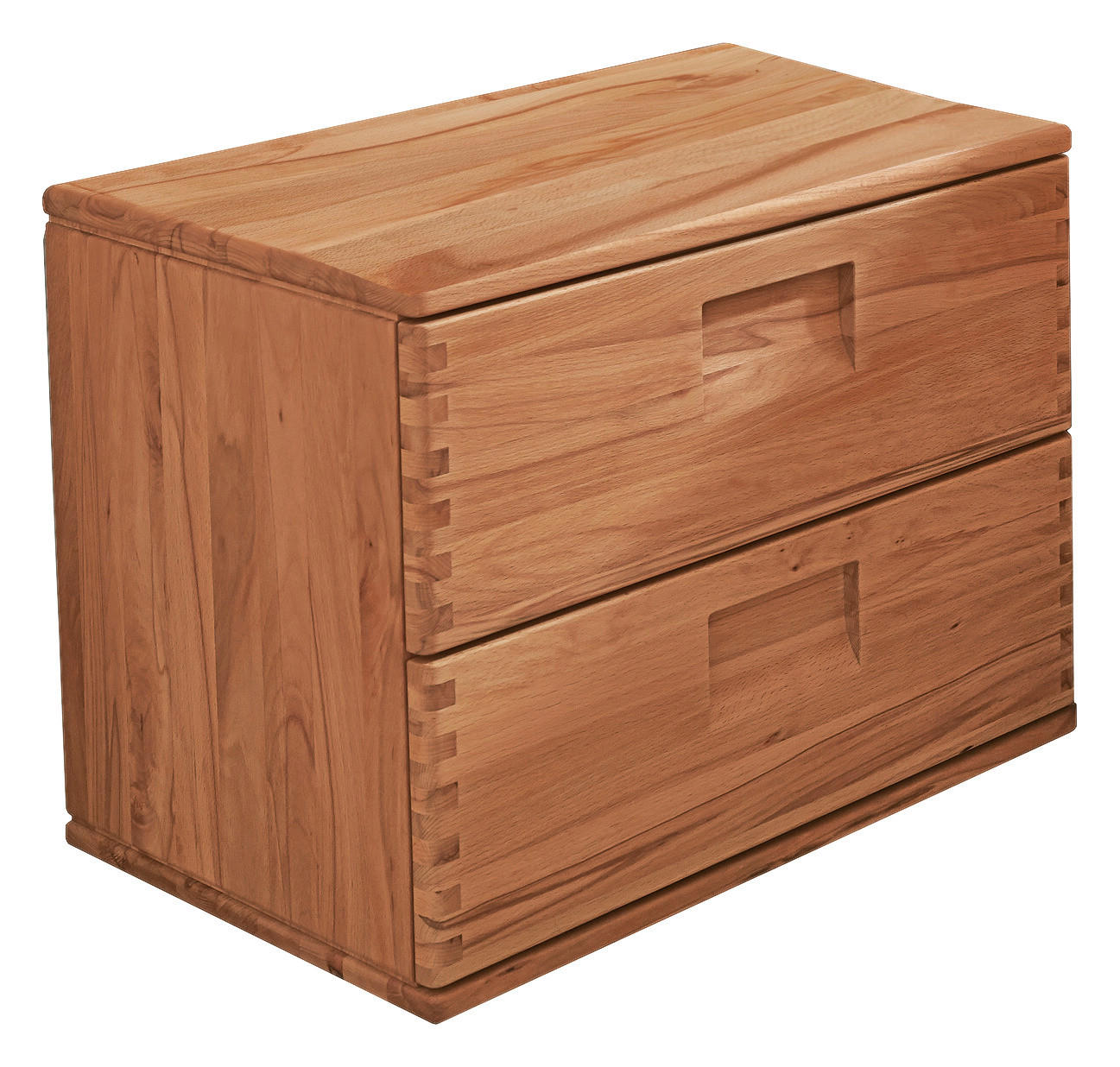 NACHTSCHRANK 55,4/47,8/39,5 cm Kernbuche massiv - Kernbuche, Natur, Holz (55,4/47,8/39,5cm) - Escando Natürlich Sc