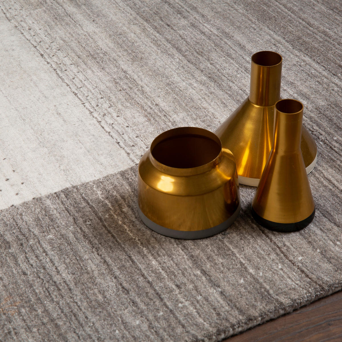 HANDWEBTEPPICH 160/230 cm Taupe  - Taupe, Basics, Textil (160/230cm) - Obsession