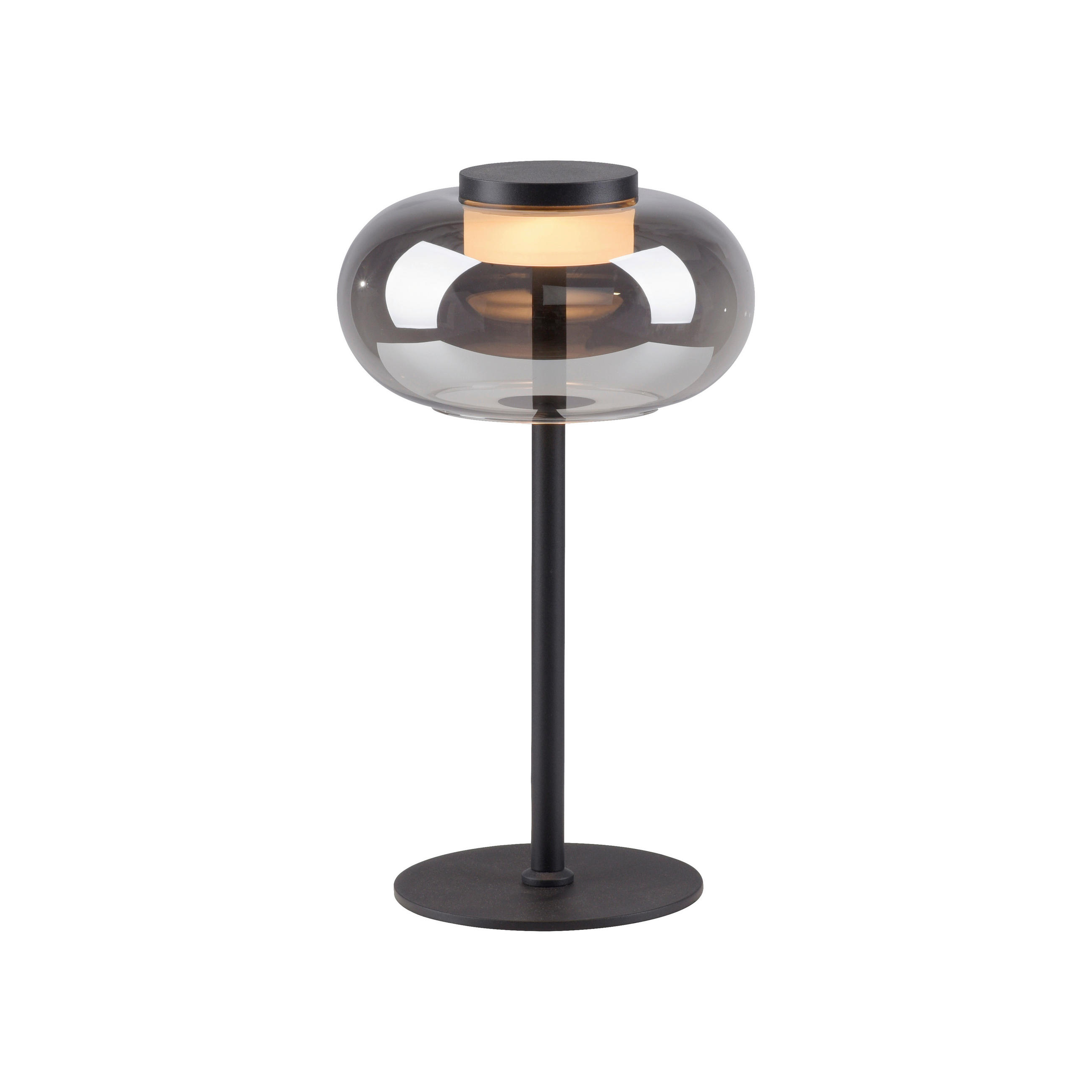 LED-TISCHLEUCHTE 20/20/33 cm   - Schwarz, Design, Glas/Kunststoff (20/20/33cm) - Schöner Wohnen