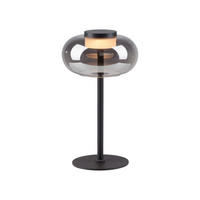 LED-TISCHLEUCHTE 20/20/33 cm   - Schwarz, Design, Glas/Kunststoff (20/20/33cm) - Schöner Wohnen