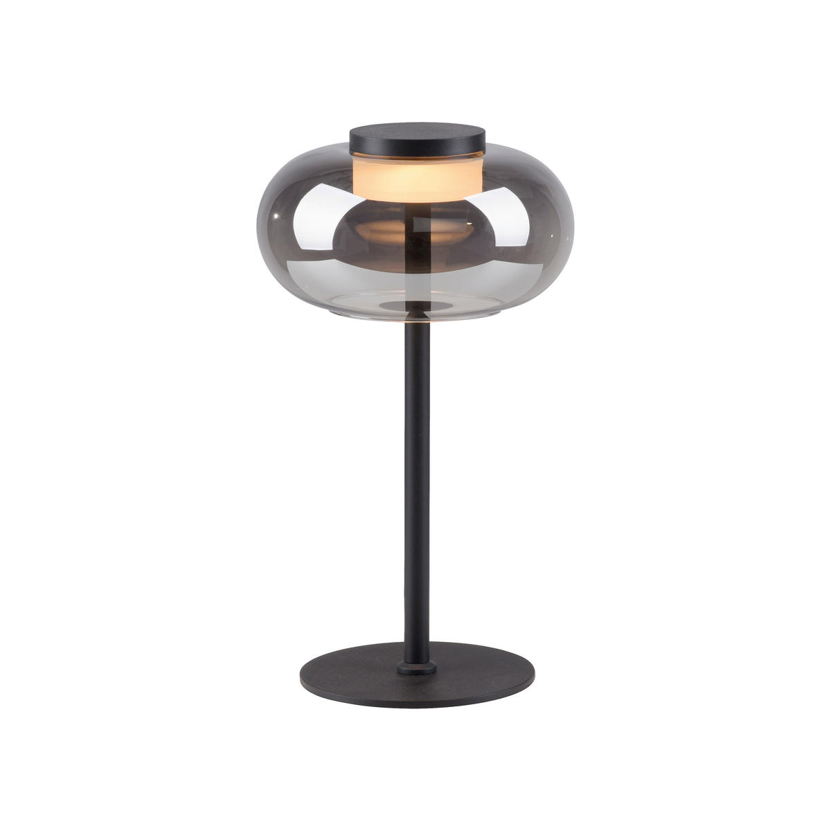 LED-TISCHLEUCHTE 20/20/33 cm   - Schwarz, Design, Glas/Kunststoff (20/20/33cm) - Schöner Wohnen